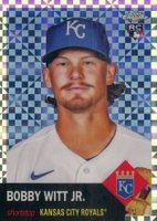 2022 Topps Chrome Platinum Anniversary #61 Bobby Witt Jr. X-Fractor Baseball Card
