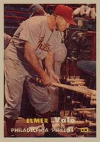 1957 Topps #54 Elmer Valo Baseball Card