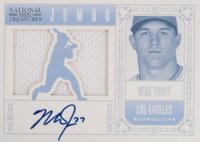 2012 Panini National Treasures Signature Jumbo Die-Cut Player #18 Mike Trout Baseball Card