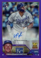 2023 Topps Chrome Update Autograph #ACVP Vinnie Pasquantino Purple Baseball Card