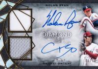 2022 Topps Diamond Icons Dual Player Autographed Dual Relics #DPDARO Nolan Ryan/Shohei Ohtani Baseball Card