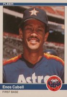 1984 Fleer Update #U-22 Enos Cabell Baseball Card
