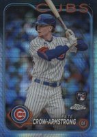 2024 Topps Chrome #16 Pete Crow-Armstrong Prism Refractor Baseball Card