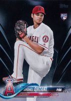 2018 Topps #700 Shohei Ohtani Pitching-Black Baseball Card