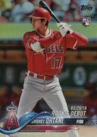 2018 Topps Update #US285 Shohei Ohtani Rainbow Foil Baseball Card