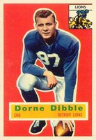 1956 Topps #32 Dorne Dibble Football Card