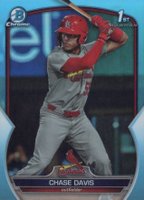 2023 Bowman Draft #BDC48 Chase Davis Chrome-Sky Blue Baseball Card