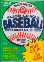 1981 O-Pee-Chee #WP Wax Pack Baseball Card