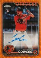 2024 Topps Chrome Update Chrome Baseball Update Series Autographs #ACCC Colton Cowser Orange Wave Baseball Card