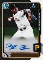 2015 Bowman Chrome Draft Pick Autograph #BCAKHA KE'Bryan Hayes Baseball Card