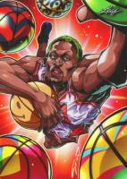 2023 Leaf Web Exclusives #94 Dennis Rodman Anime Nation Basketball Card