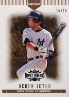 2007 Topps Triple Threads #112 Derek Jeter Gold Baseball Card