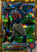 2021 Bowman Draft Chrome Sapphire Edition #BDC12 Pete Crow-Armstrong Gold Baseball Card