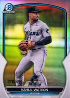 2023 Bowman Chrome Prospects #BCP147 Kahlil Watson Refractor Baseball Card