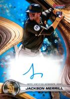 2024 Bowman's Best Best of 2024 Autographs #B24JM Jackson Merrill Blue Refractor Baseball Card