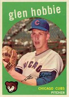 1959 Topps #334 Glen Hobbie Baseball Card