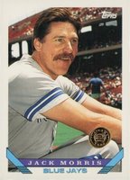 1993 Topps #185 Jack Morris Colorado Rockies Inaugural Baseball Card