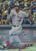2018 Topps Chrome Update #HMT11 Lourdes Gurriel Jr. Autograph-Refractor Baseball Card