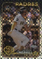 2024 Topps Chrome #207 Jackson Merrill X-Fractor Baseball Card