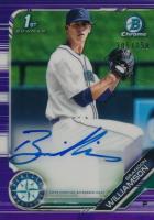 2019 Bowman Draft Chrome Draft Picks Autograph #CDABWI Brandon Williamson Purple Refractor Baseball Card