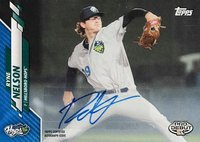 2020 Topps Pro Debut #PD79 Ryne Nelson Autograph-Blue Baseball Card