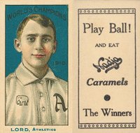 1910 Nadja Philadelphia Athletics # Bris Lord World's Champion Baseball Card
