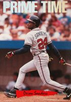 1993 Donruss Triple Play Nicknames #8 Deion Sanders Baseball Card