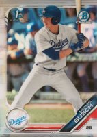 2019 Bowman Draft #BDC57 Michael Busch Chrome-Refractor Baseball Card