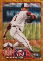 2023 Topps Chrome #216 MacKenzie Gore Gold Wave Refractor Baseball Card