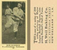 1916 Weil Baking Co. #76 Bob Harmon Baseball Card