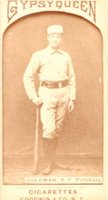 1887 Gypsy Queens # John Coleman Bat in R/hand at side Baseball Card