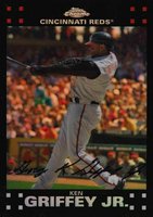 2007 Topps Chrome #186 Ken Griffey Jr. Refractor Baseball Card