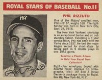 1950 Royal Desserts #11 Phil Rizzuto Baseball Card
