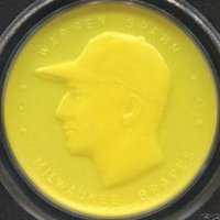 1955 Armour Coins # Warren Spahn Baseball Card