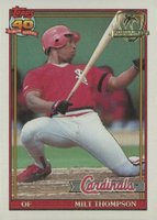 1991 Topps Desert Shield #63 Milt Thompson Baseball Card