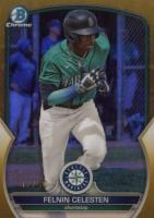 2023 Bowman Draft #BDC178 Felnin Celesten Chrome-Gold Baseball Card