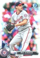 2017 Bowman Chrome #76 Max Scherzer Refractor Baseball Card