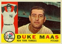 1960 Topps #421 Duke Maas Baseball Card