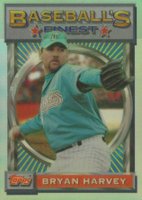 1993 Finest #3 Bryan Harvey Refractor Baseball Card