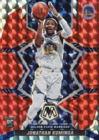 2021 Panini Mosaic #205 Jonathan Kuminga Red Mosaic Basketball Card