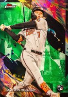 2024 Topps Finest #162 Jackson Holliday Green Refractor Baseball Card