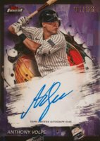 2024 Topps Finest Finest Autographs #FAAV Anthony Volpe Purple Refractor Baseball Card
