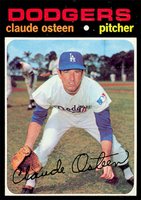 1971 Topps #10 Claude Osteen Baseball Card