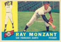 1960 Topps #338 Ray Monzant Baseball Card
