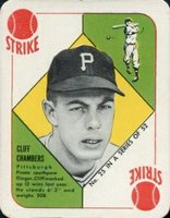 1951 Topps Red Backs #25 Cliff Chambers Baseball Card