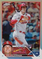 2023 Topps Chrome #192 Nolan Gorman Refractor Baseball Card