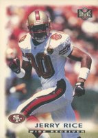 1997 Score Board NFL Experience #98 Jerry Rice Football Card
