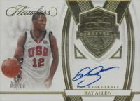 2021 Panini Flawless USA Basketball #USARAC Ray Allen Gold Basketball Card