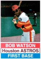 1976 Hostess #5 Bob Watson Hand Cut Baseball Card