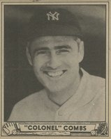 1940 Play Ball #124 Colonel Combs Baseball Card
